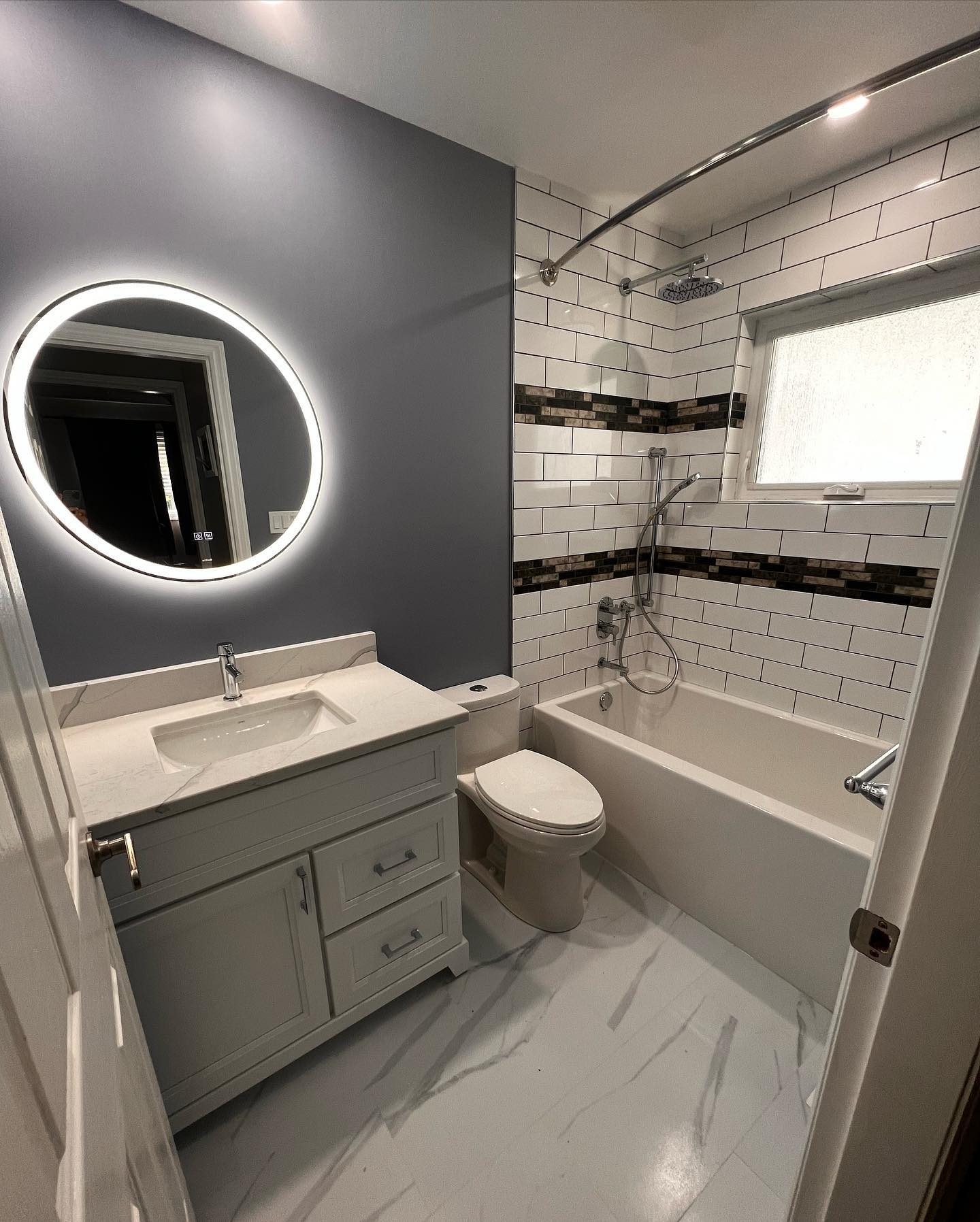 Bathroom after Rivey Renovations remodel